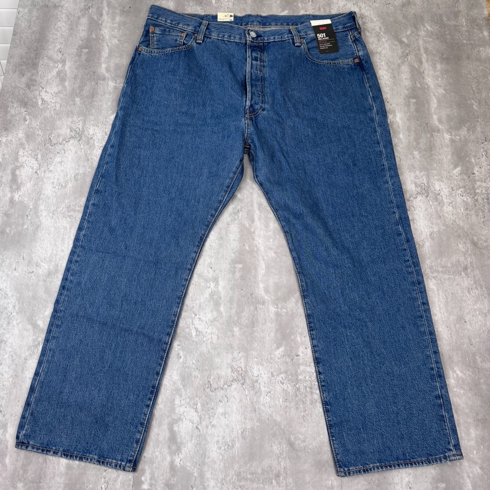 Levis 501 Original Jeans Mens 40x30 Button Fly Straight Leg Relaxed Fit‎ NWT